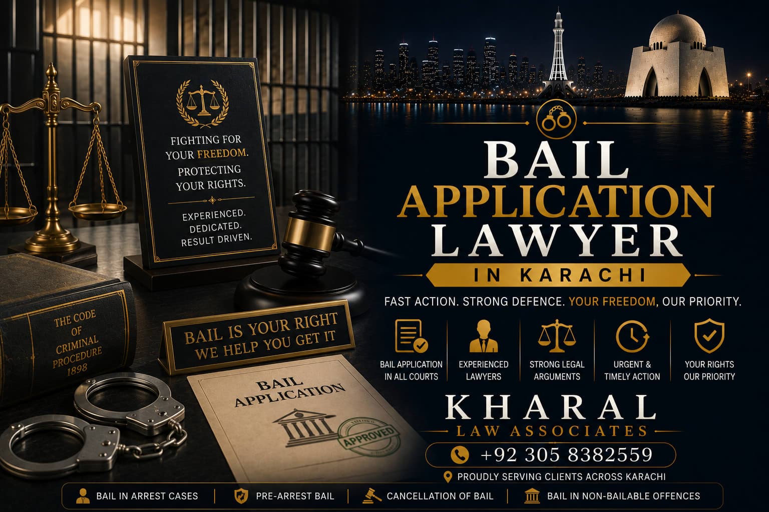 Bail Application Lawyer in Karachi